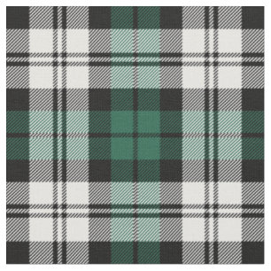 Tissu Vert et Blanc Fête carreaux Tartan Black Watch