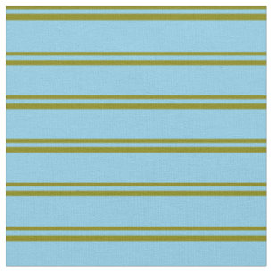 Tissu Vert et bleu ciel Motif de rayures