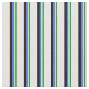 Tissu Vert forêt, Aquamarin, Bleu ardoise, Noir, Blanc