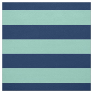 Tissu Vert géométrique de Seafoam et rayures de marine