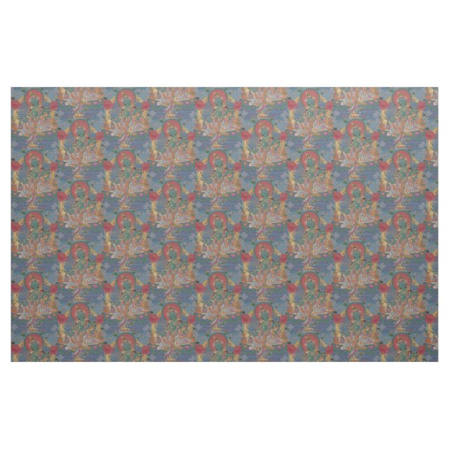 Tissu vert Tara (Fat Quarter)