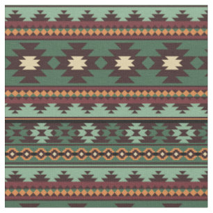 Tissu Vert tribal du sud-ouest