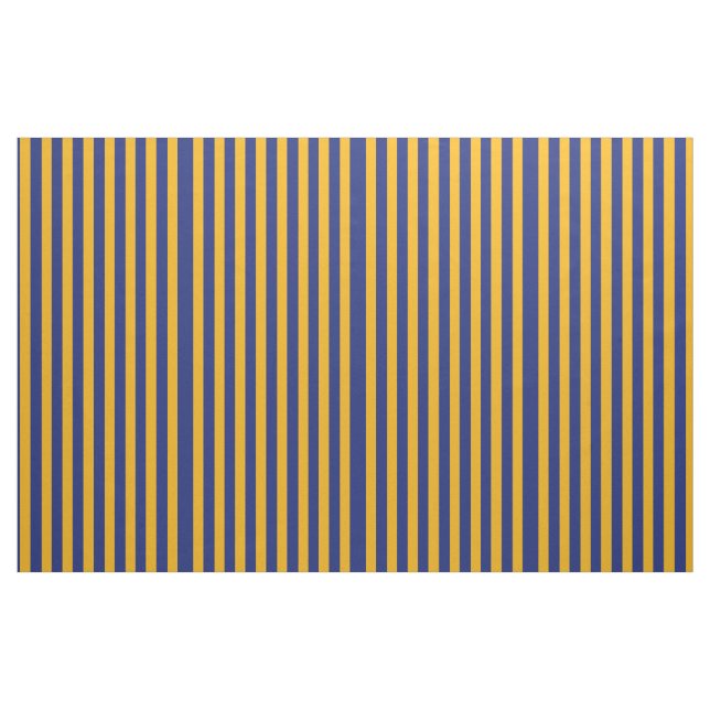 Tissu Vertical-Rayé de bleu et d'or (Fat Quarter)