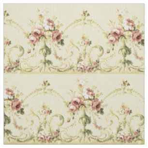 Tissu Victorian Era Rose Bouquet Frieze Motif