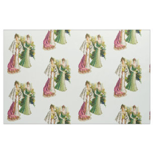 Tissu victorien vintage de mode de dames