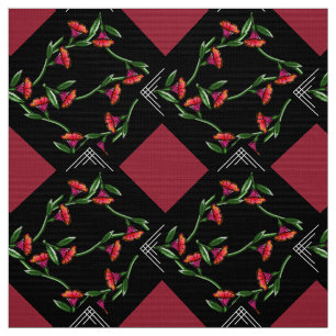 Tissu Vignes de trompette de Deco-ish d'art sur le point