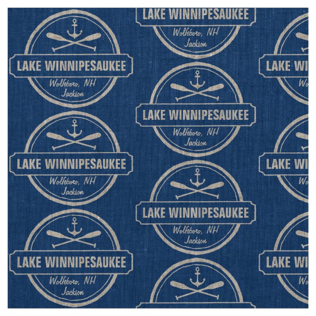 Tissu Ville faite sur commande de Winnipesaukee NH de (Échantillon)