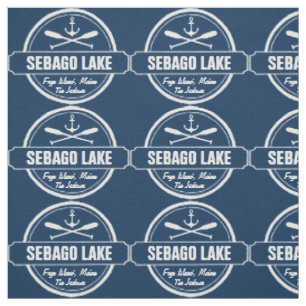 Tissu Ville personnalisée par Maine et nom de lac Sebag