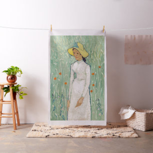 Tissu Vincent van Gogh - Fille en blanc