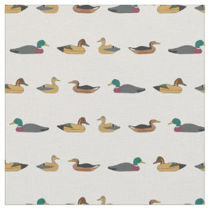 Tissu Vintage Décoy Duck Stripes sur Chalky Color