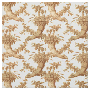Tissu Vintage époque victorienne Cornucopia Fruit Damask