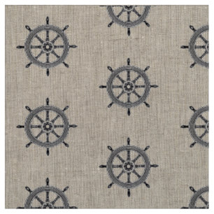 Tissu vintage nautique de la roue de bateaux