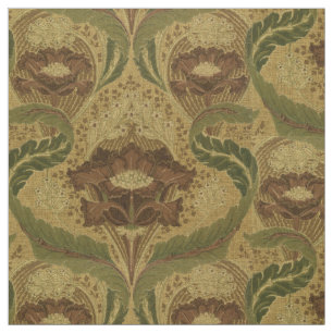 Tissu Vintage style Mission Rouge Fleurs Fleurs Motif