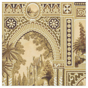 Tissu Vintage Victorian Era Anglo Motif japonais