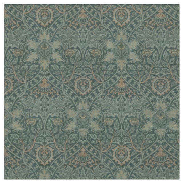 Tissu Vintage William Morris Ispahan Motif Fabric (Fermer)