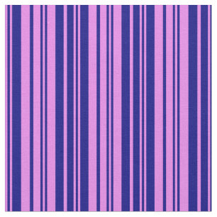 Tissu Violet & Bleu Couleur Linu/Motif rayé