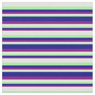 Tissu Violet, bleu, vert et jaune clair