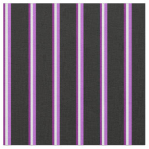 Tissu Violet, Cyan clair, Orchidée et Noir