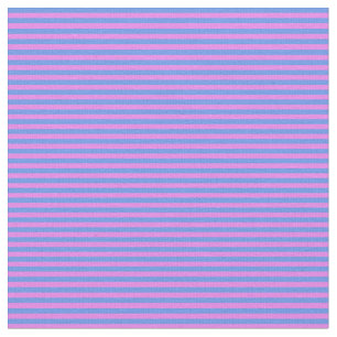 Tissu Violet et Cornflower Bleu Liner/Motif rayé