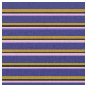 Tissu Violet, rose clair, noir, or foncé & bleu
