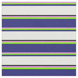 Tissu Violet, vert, bleu nuit, blanc et noir