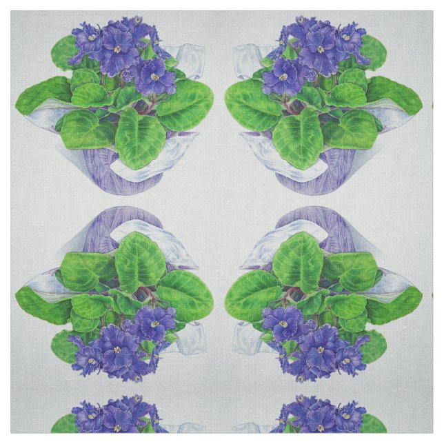 Tissu Violette africaine (Fermer)