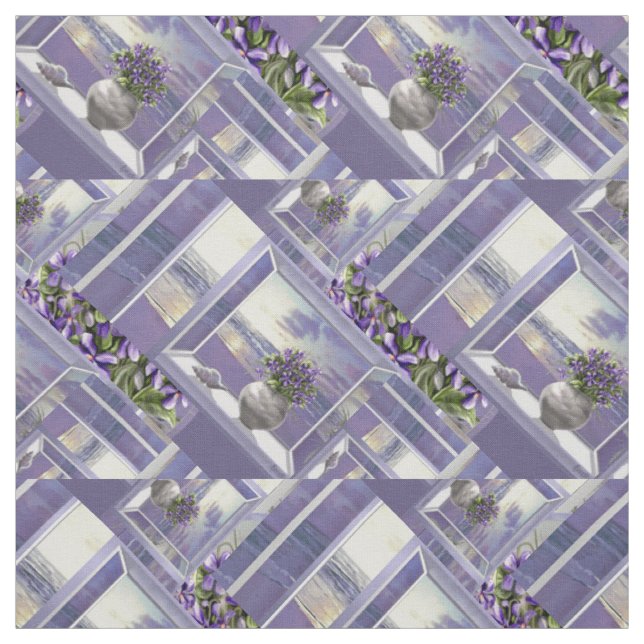 Tissu violettes dans un bocal de lune (Échantillon)