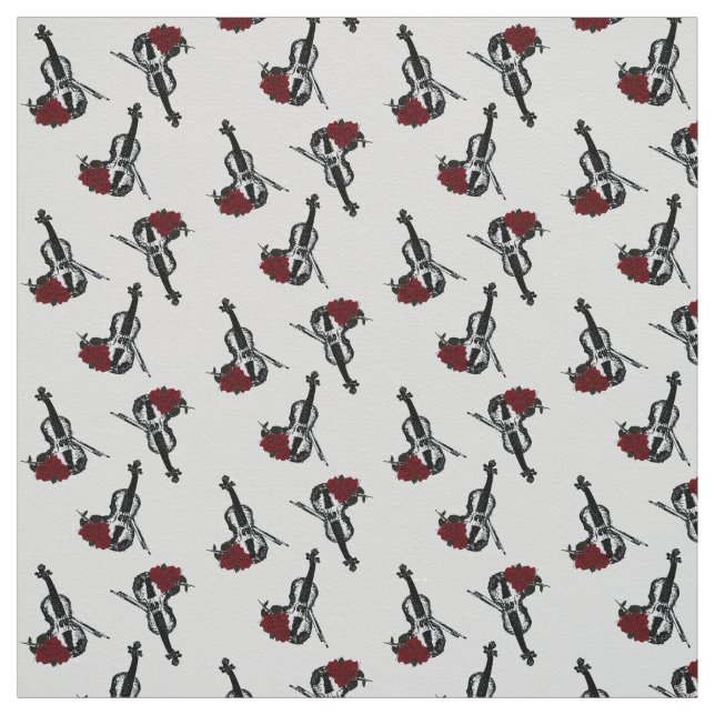 Tissu Violons (Échantillon)