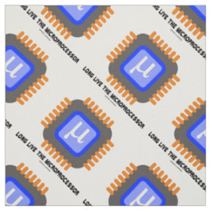Tissu Vive L'Humour Geek Microprocesseur Microchip