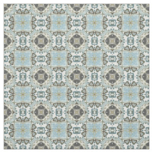 Tissu Voie maritime Vert Turquoise Bleu Brown Bali Batik
