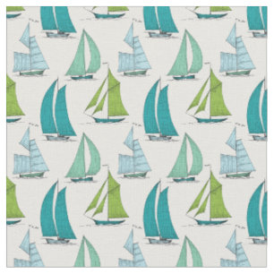 Tissu Voiliers sur le motif de l'eau