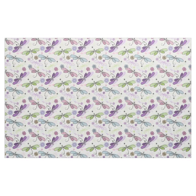 Tissu Vol de libellules (Yard)