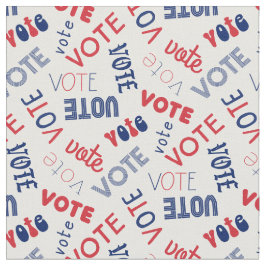 Tissu Vote 2020 motif de la typographie