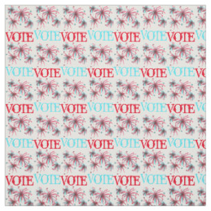 Tissu VOTE Red Blue USA Patriotique Day Fireworks