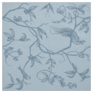 Tissu Voyage au Château Peacock Blue Fabric