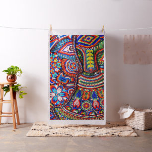 Tissu Voyage tribal maya mexicain de Boho d'art d'Oaxaca