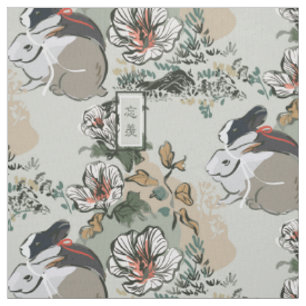 Tissu Wangxian Bunny Motif