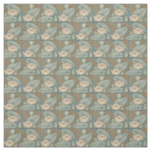 Tissu Water Lys Lily Art Nouveau Nature