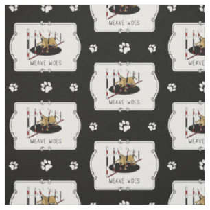 Tissu Weave Woes - drôle d'agilité de chien