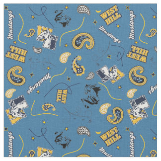 Tissu West Hill en bleu foncé
