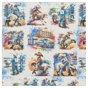 Tissu Western Rodeo Cowboy Kids Mutton Buston