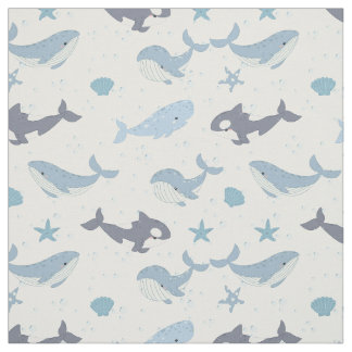 Tissu Whale et Killer whale