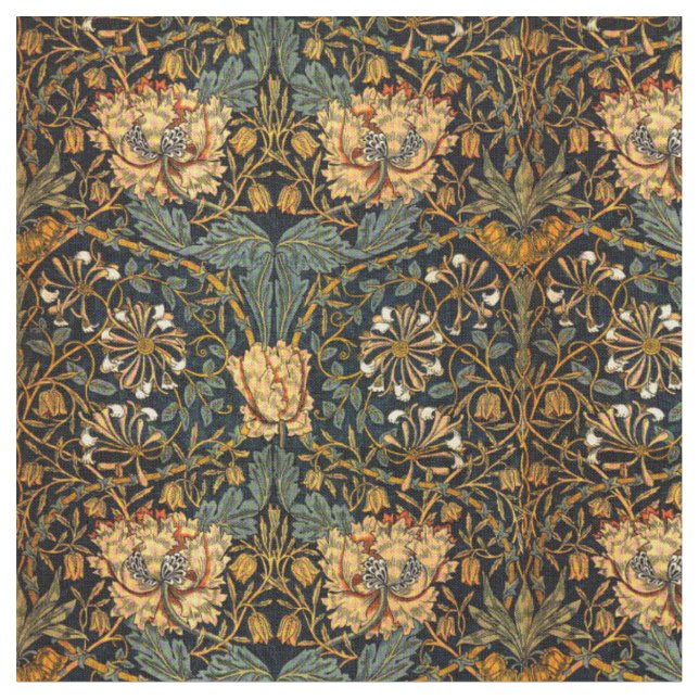 Tissu William Morris Antique Honeysuckle Motif Floral (Fermer)
