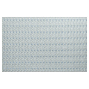 Tissu William Morris Beau motif floral, bleu, rose