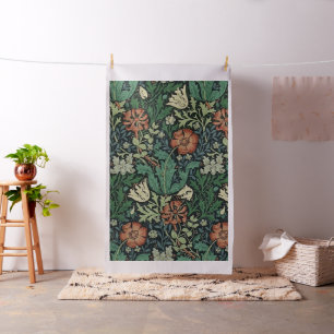 Tissu William Morris Compton Floral Art Nouveau Motif