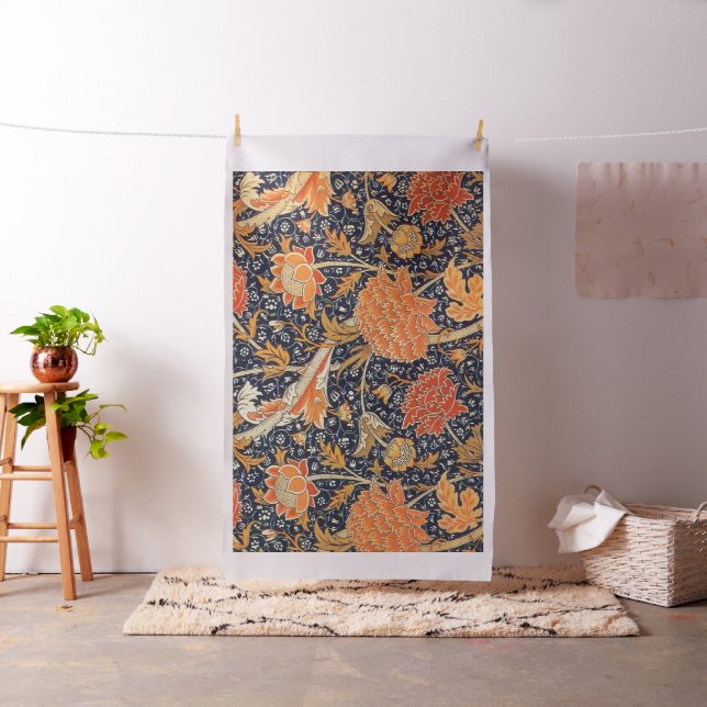 Tissu William Morris Cray Floral Art Nouveau Motif (In Situ)