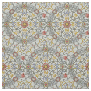 Tissu William Morris Floral Circle Flower Illustration