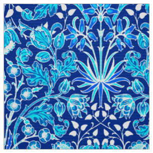 Tissu William Morris Hyacinth Imprimer, Navy et Cobalt B