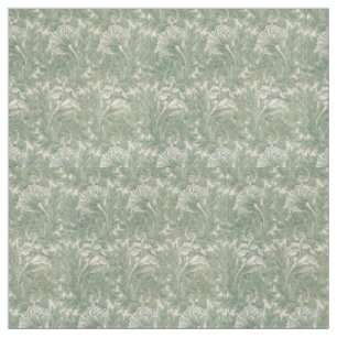 Tissu William Morris tulip fond textile vert