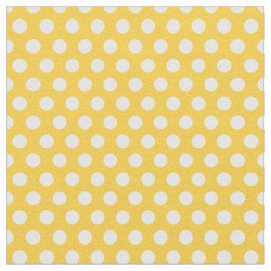 Tissu Yellow Polka